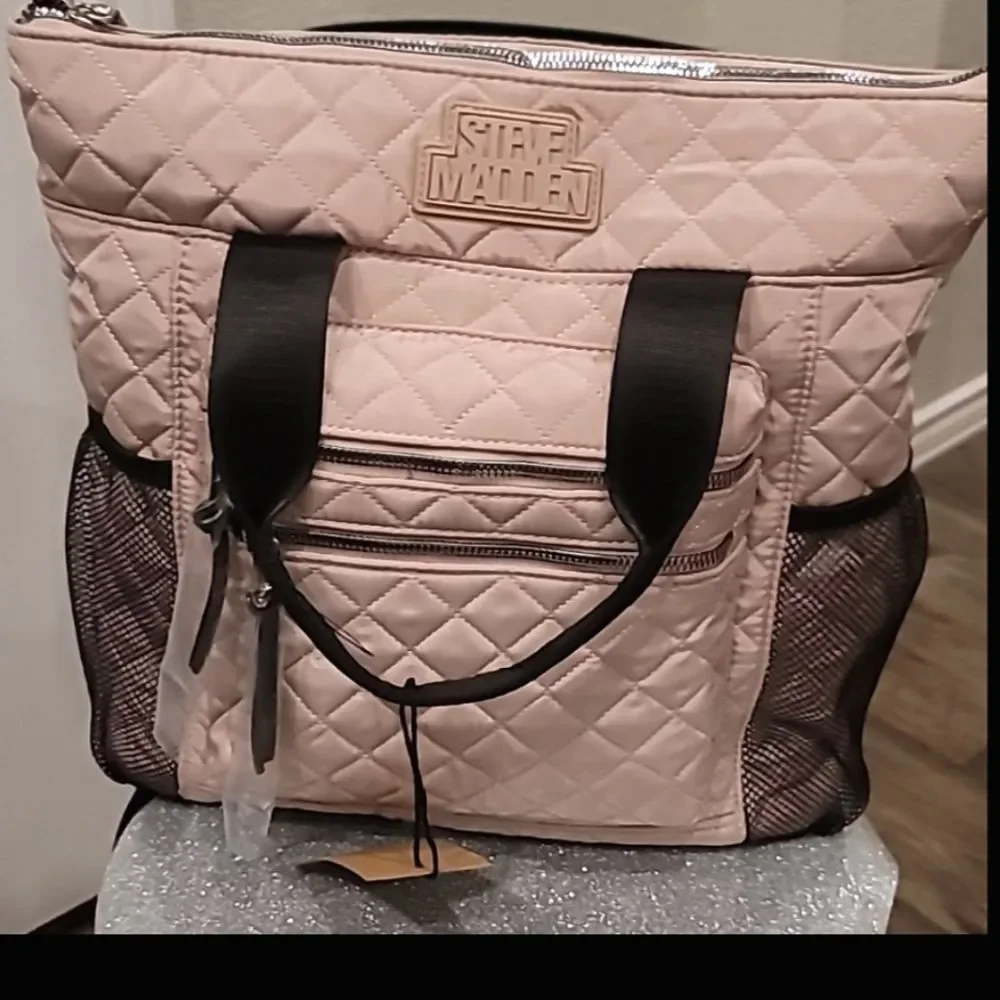 Steve‎ Madden BJaxie Quilted Backpack/Tote Bag